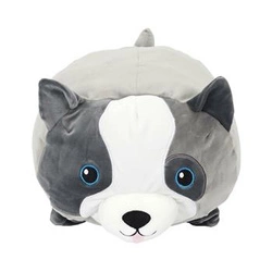 Doggo dekorativní polštář pro děti z veluru do dětského pokoje šedý 30x30