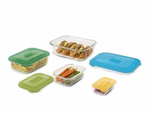 JJ – sada 4 skleněných úložných nádob Nest