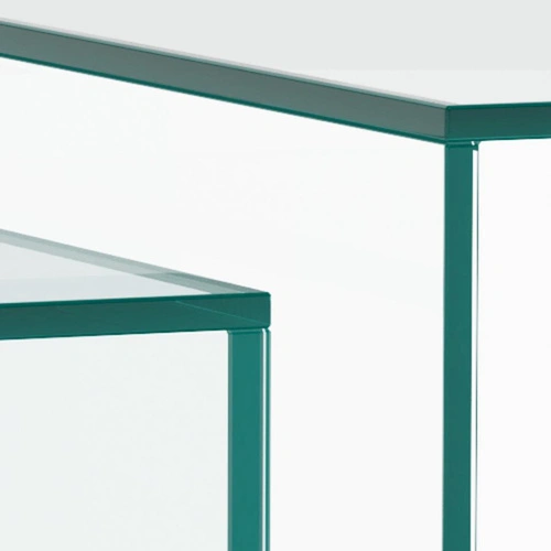 Actona Dice sada 2 moderních čtvercových konferenčních stolků ze skla