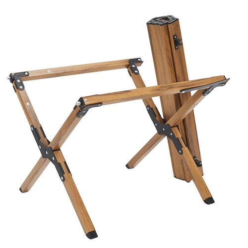 Skládací čtvercový konferenční stolek Mariposa moderní hnědý na zahradu a balkon Intesi