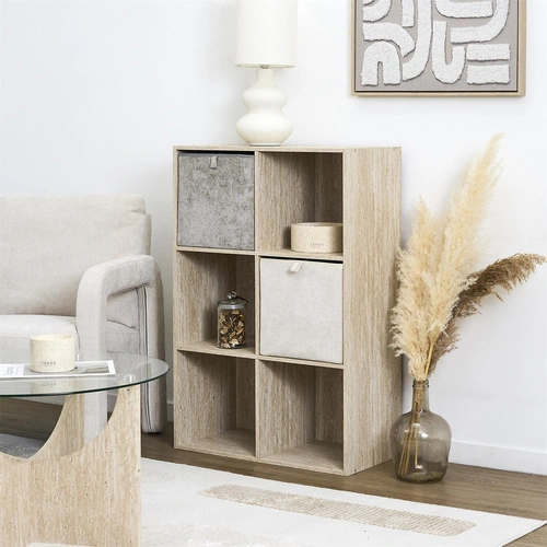 Intesi Emilia látková úložná krabice 30x30 do regálu a šatní skříně béžová