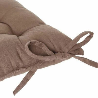 Prošívaný sedák na židli Atmosphera 38x38 hnědý moderní do jídelny s vázáním