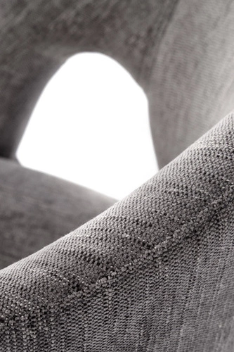 Otočná židle Meibel šedá čalouněná s područkami do kanceláře a obýváku moderní Intesi