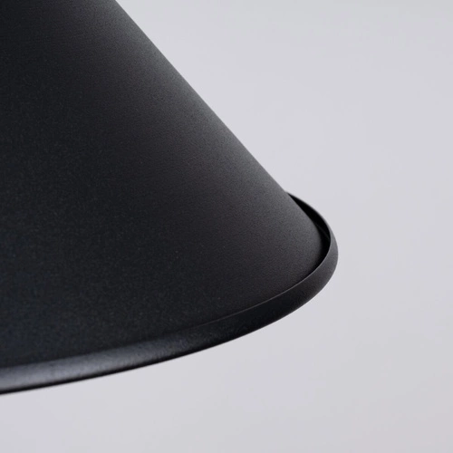 Závěsné svítidlo JAGA černé skandinávský ocelový do obýváku a nad stůl 30 cm SOLLUX