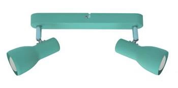 Stropní svítidlo Picardo mátové nastavitelné kovové do obýváku kuchyně a ložnice 2bodové