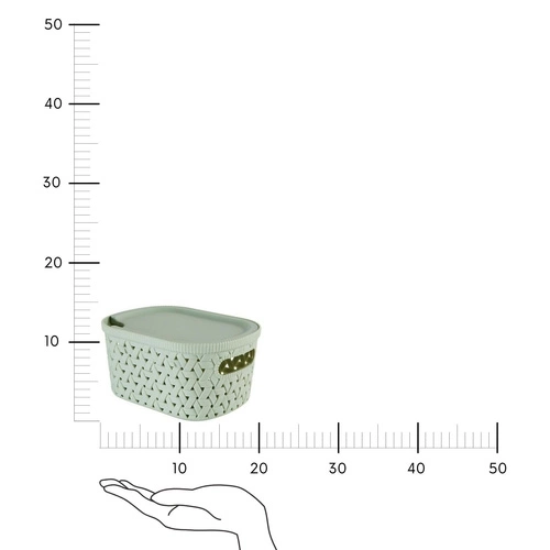 Úložný koš Tressy 2,3 l mátový polypropylen do koupelny 5five