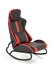 Herní houpací křeslo Gamer Intesi moderní černo-červené do studentského pokoje