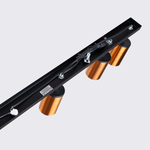 Moderní stropní svítidlo WINX 6L černá měď, nastavitelné do obýváku a jídelny SOLLUX