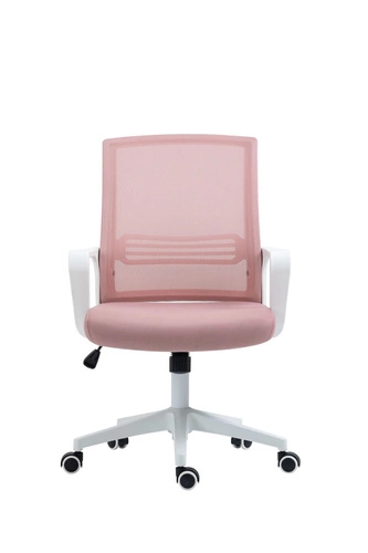 Otočná kancelářská židle Calmo růžová s područkami moderní do kanceláře a pracovny