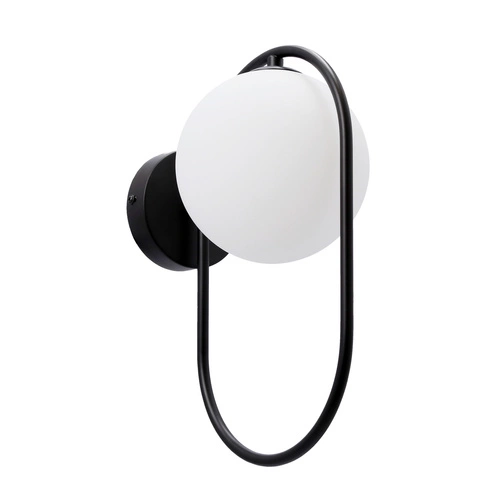 Nástěnné svítidlo Cordel černé moderní skleněné nastavitelné do obýváku a ložnice CANDELLUX