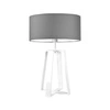 Lampa Thor stínidlo šedé stojan bílý