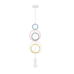 Jednoduchá závěsná lampa h5 1x20W E27 iq kids mix color