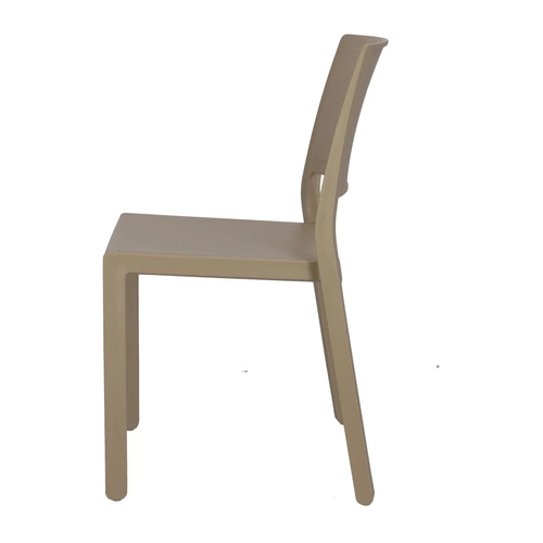 Zahradní židle Kate béžová z plastu stohovatelná snadno čistitelná SCAB Design