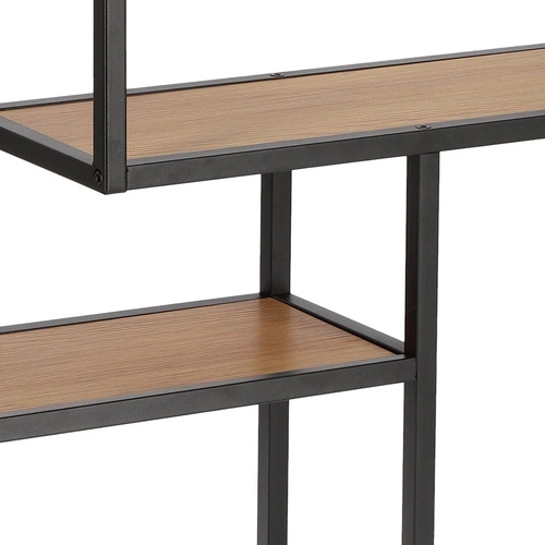 Závěsná kovová police Seaford VIII na knihy a dekorace do obýváku v industriálním stylu 75 cm