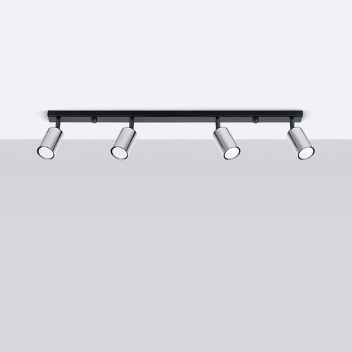 Stropní svítidlo WINX 4L černý chrom moderní do obýváku kuchyně ložnice jídelny SOLLUX