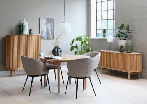 Komoda Carno dřevěná rýhovaná 160 cm moderní do obývacího pokoje