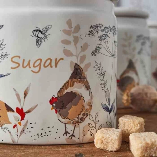 PK - Kontejner na cukr, venkovské slepice