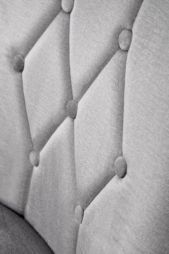 Jídelní židle Andre šedá čalouněná sametem s dřevěnými nohami Intesi