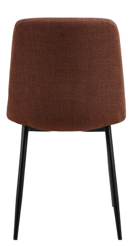 Čalouněná jídelní židle Becca Actona moderní terakota na černých nohách