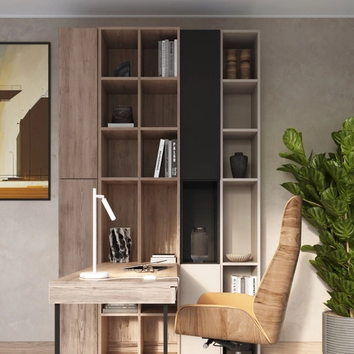 Moderní bílá stolní lampa Pastelo s nastavitelným stínidlem do pracovny nebo ložnice