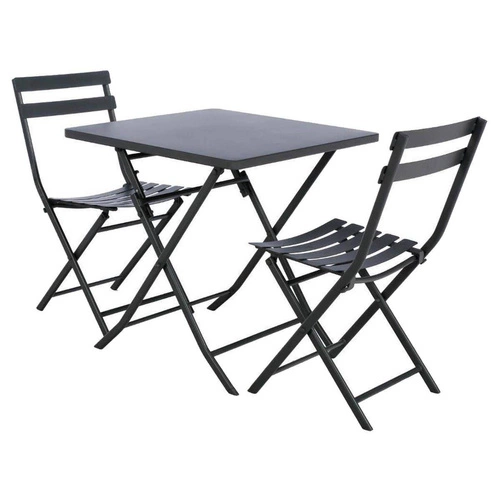 Čtvercový skládací stůl Greensboro grafitový