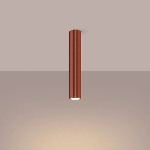 Stropní svítidlo KARBON 40 červené minimalistické do obýváku a ložnice hliník SOLLUX