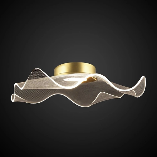 LED stropní svítidlo Velo no.2 moderní zlaté kulaté 50 cm do obýváku a ložnice ALTAVOLA DESIGN