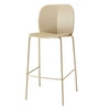 Barová židle s opěrkou Mentha béžová 65 cm moderní do kuchyně a k ostrůvku SCAB
