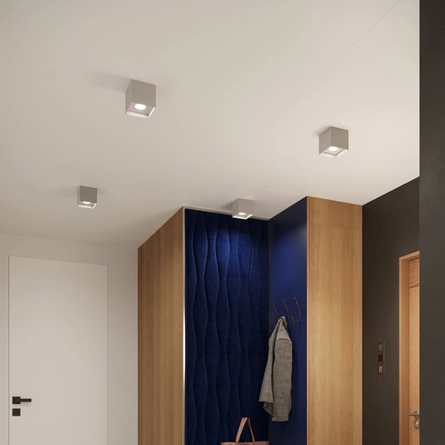 Stropní svítidlo HATI šedé minimalistické hliníkové do obýváku a ložnice SOLLUX