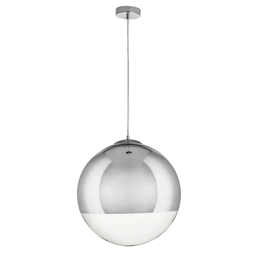 Závěsné skleněné svítidlo koule chrom FLASH L Step into Design do obýváku 40 cm