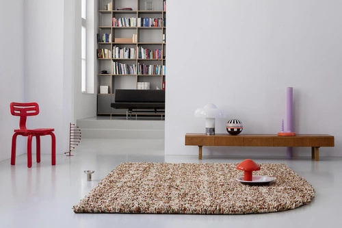 Vlněný shaggy koberec Shaggy Rocks 200x300 oranžovo-zelený moderní do obýváku Carpets&More