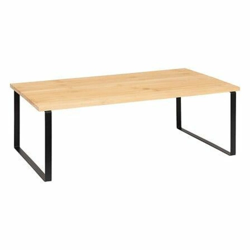 Ordera kuchyňská police dřevěná a kovová 50x30 cm černá skandinávská stojací 5five