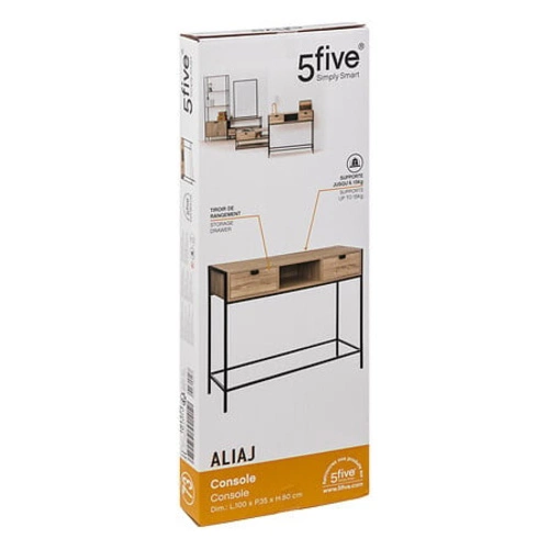 Sada nábytku do předsíně Aliaj přírodní/černý