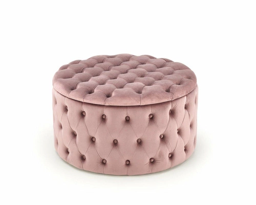 Taburet Russ Velvet růžová s funkcí skladování