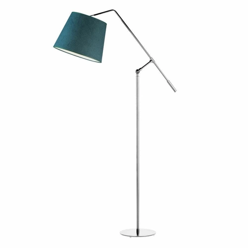 Stojací lampa FOYA stříbrná zelená