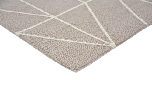 Venkovní koberec Viso Steel šedý 250x350 moderní snadno čistitelný geometrický koberec na terasu