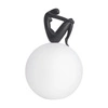 Moderní stolní lampa WOMAN-2 černá 35 cm do ložnice a obýváku Step into Design