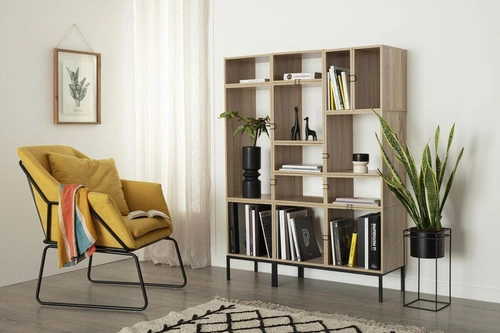 Kovové nohy pro knihovnu Kali double black