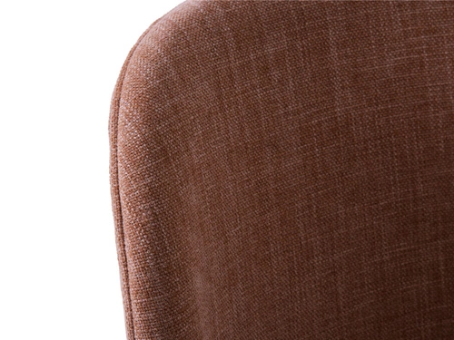 Čalouněná jídelní židle Naws růžová moderní na černých nohách do jídelny a obýváku