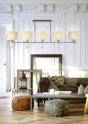 Závěsné svítidlo Estera 5x40W E14 chrom