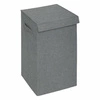 Skládací koupelný koš na prádlo 74 l šedý s 2 přihrádkami klasický 5five