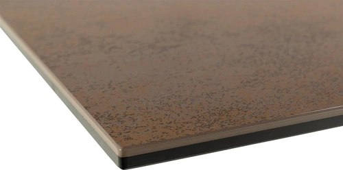 Rozkládací jídelní stůl Heaven 168/210 cm hnědá keramická deska černé nohy moderní Actona