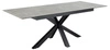 Rozkládací jídelní stůl Heaven Anista 168/210x90 šedá keramická deska černé nohy industriální Actona