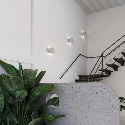 Moderní nástěnné svítidlo GLOBE beton šedá lampa do obýváku ložnice chodby SOLLUX