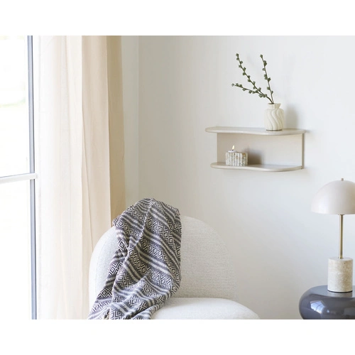 House Nordic cementový svícen na čajové svíčky hnědo‑béžový do obýváku 10,5 cm