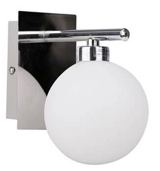 Nástěnné svítidlo Raisa chrom 1x40W G9 bílý difuzor