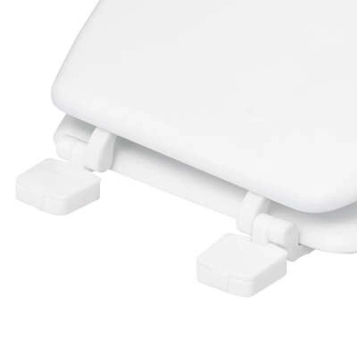 Bílé pomalu sklápěcí WC sedátko z duroplastu Abby moderní