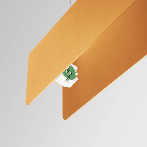 Moderní zlaté závěsné svítidlo SPARK do obýváku a nad jídelní stůl, výškově nastavitelné