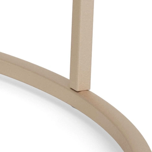 Seaford kulatý konferenční stolek šedý moderní kovový 80 cm