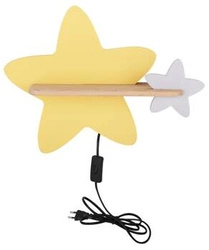 Nástěnné svítidlo Star lamp 5W LED 4000K iq kids s drátem z wł gold+grey